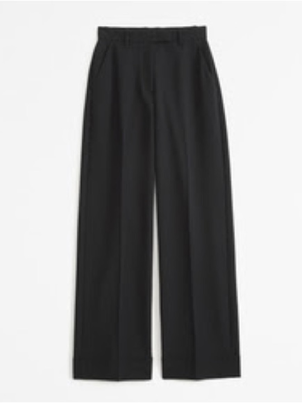Abercrombie & Fitch Cuffed Hem Tailored Wide Leg Pant